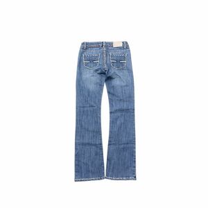 Y2K Monica’s Jeans Low Rise Bootcut Rhinestone Denim
